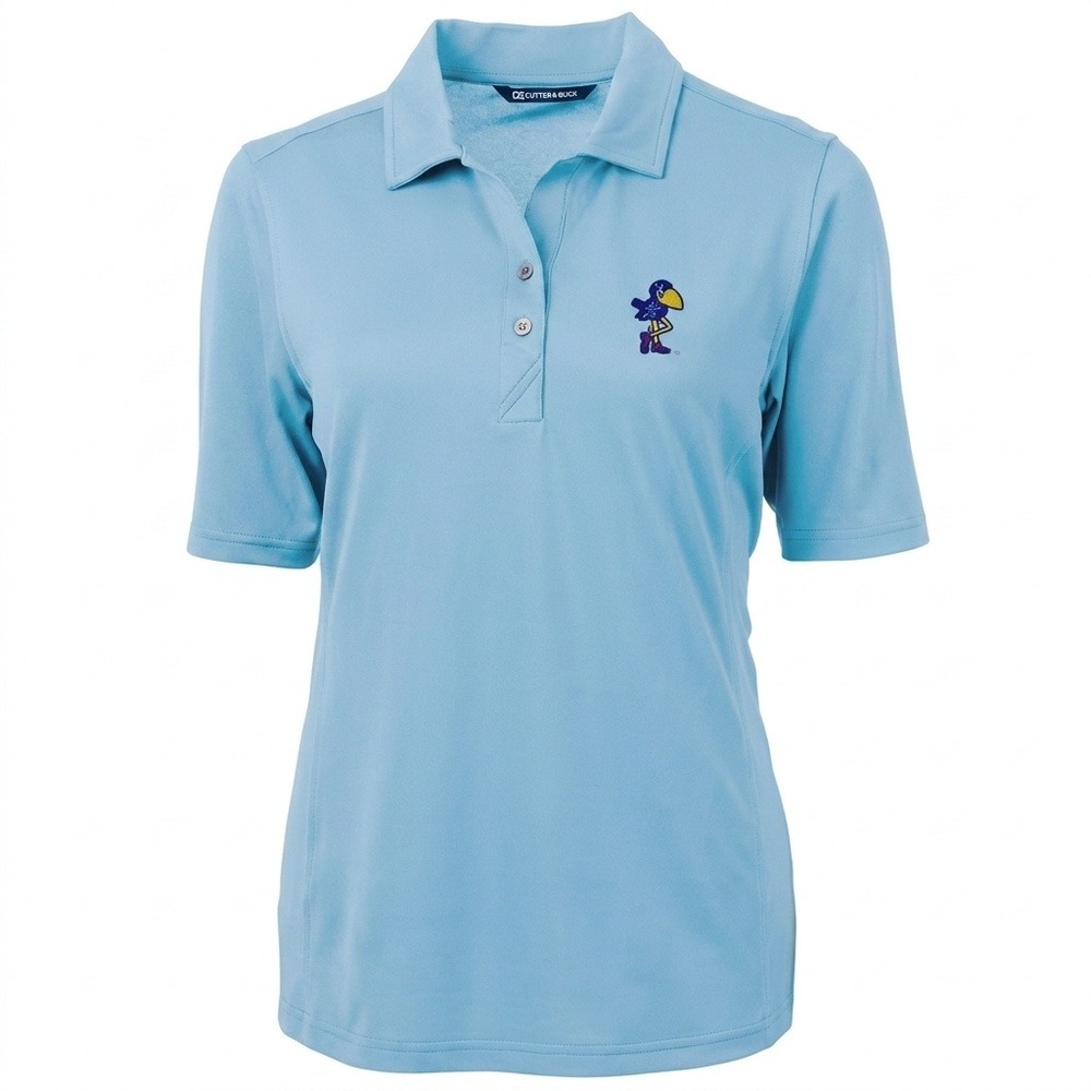 Kansas Jayhawks Golf Polo Cutter And Buck Women's XXL Blue